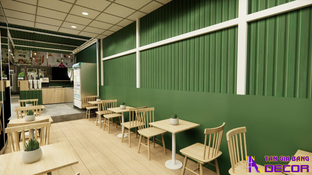 Thiết kế quán trà sữa ở Tiền Giang