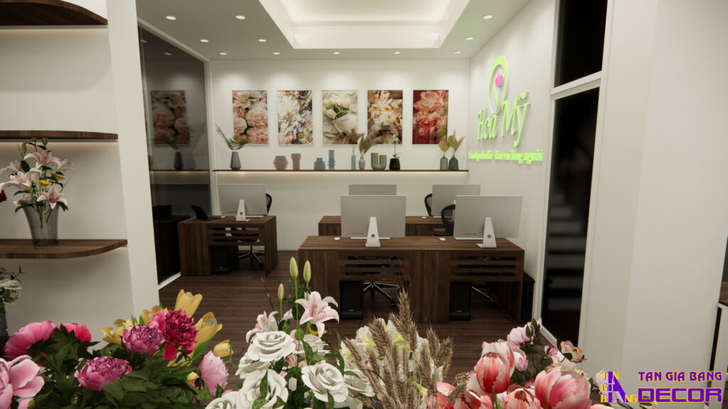 trang trí shop hoa tươi