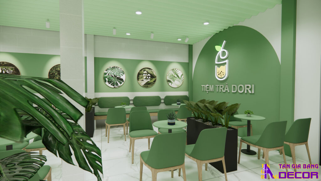 Thiết kế tiệm trà sữa DORI tại Kiên Giang 4 8 3