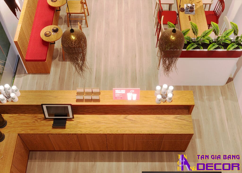 Thiết kế tiệm cafe trà sữa ở Đà Nẵng