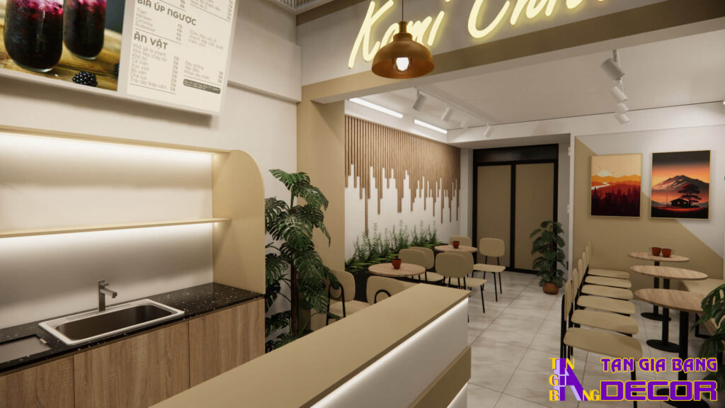 Thiết kế quán cafe tại quận 5