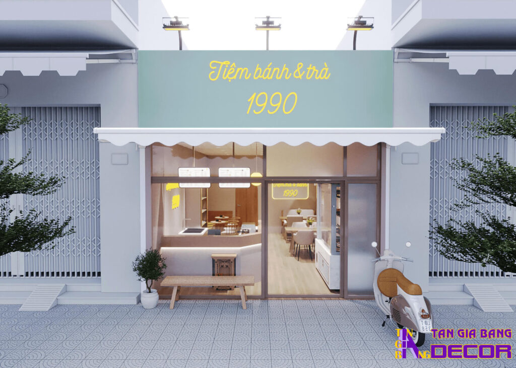 Thiết kế tiệm bánh và trà tại Bến Tre