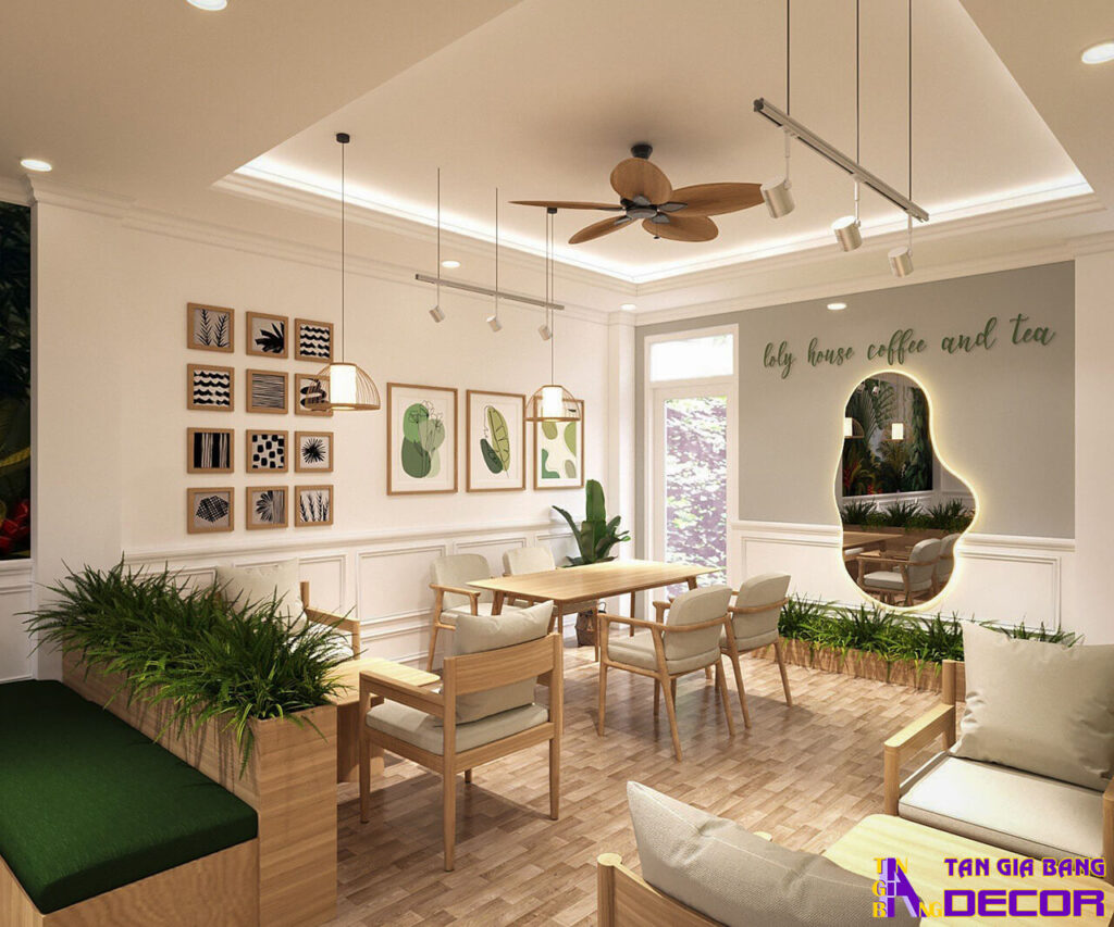 Thiết kế quán trà sữa hiện đại