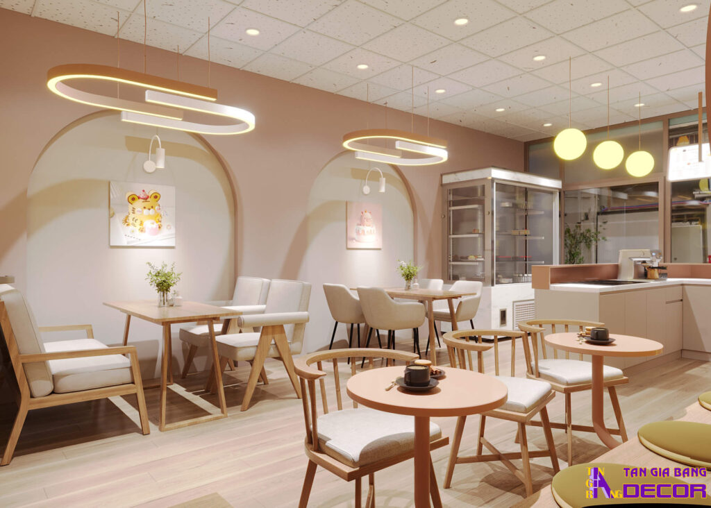 Thiết kế tiệm bánh và trà Bến Tre