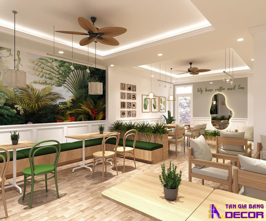 Thiết kế quán trà sữa hiện đại
