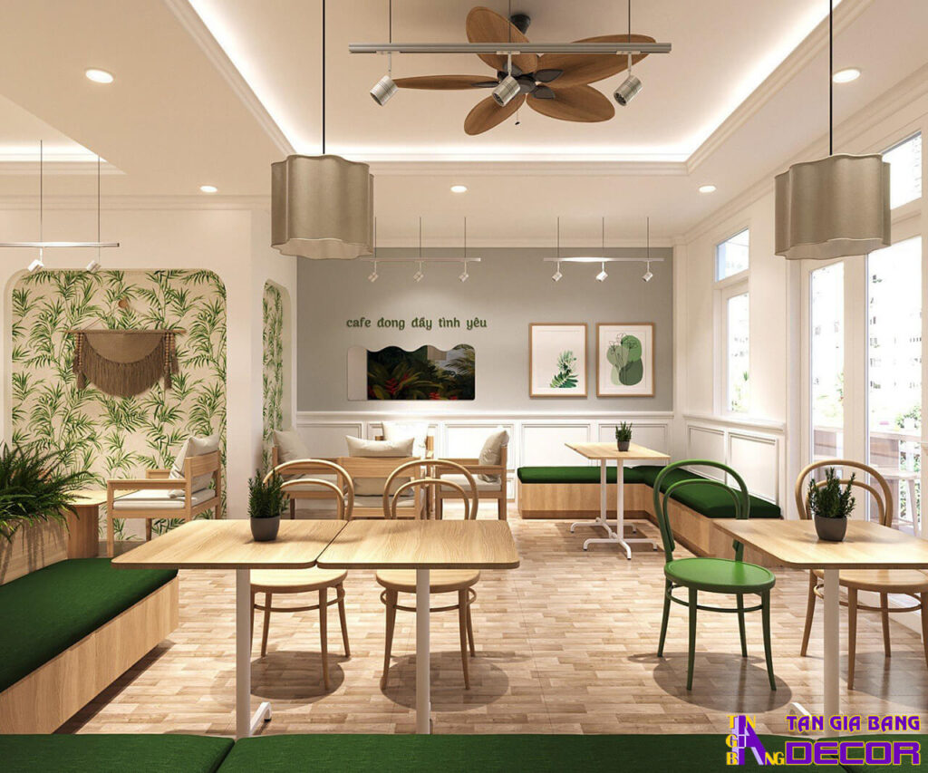 Thiết kế quán trà sữa hiện đại