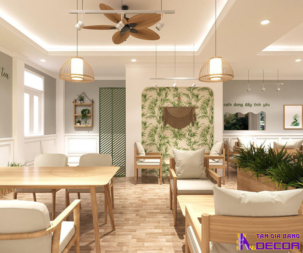 Thiết kế quán trà sữa hiện đại