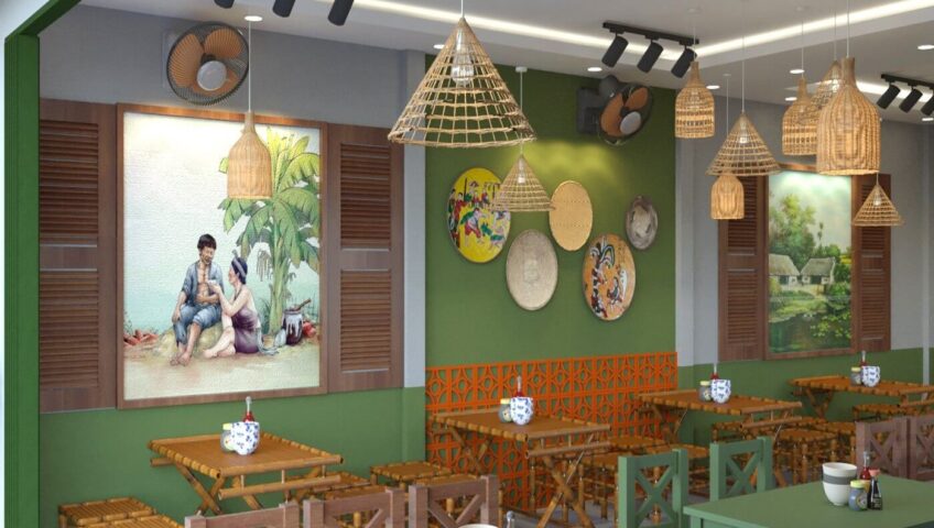 Thiết kế quán bánh tráng mẹt