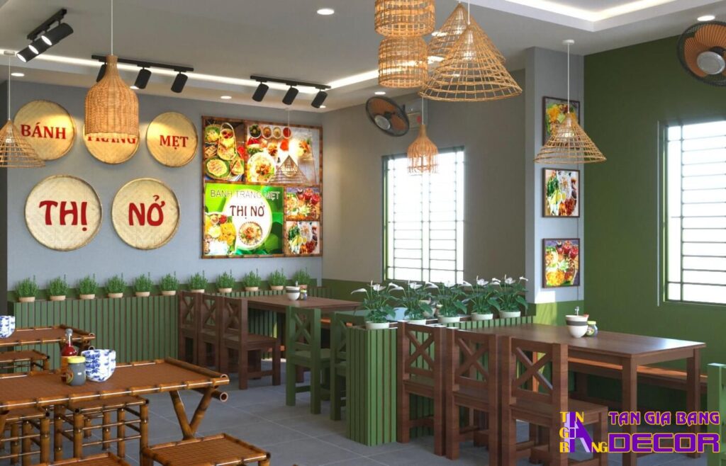 Thiết kế quán bánh tráng mẹt