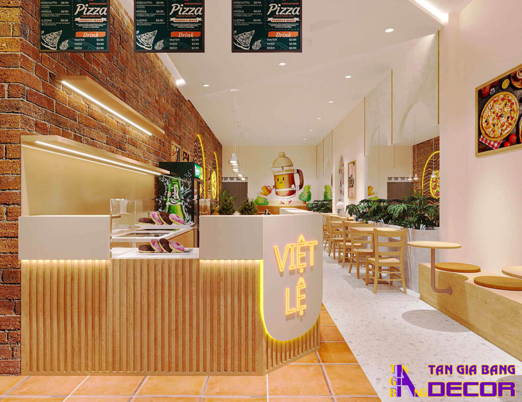 Thiết kế quán trà sữa tại Đồng Tháp