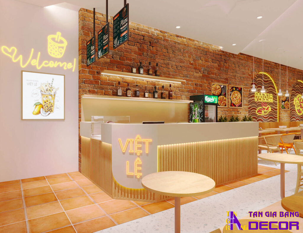 Thiết kế tiệm trà sữa tại Đồng Tháp
