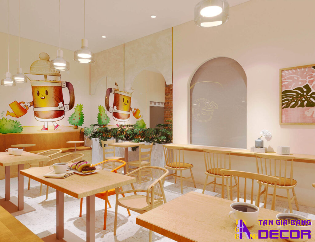 Thiết kế tiệm trà sữa Đồng Tháp