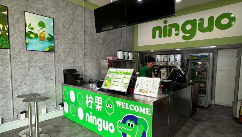 Thi công quán trà sữa Ninguo chi nhánh 2