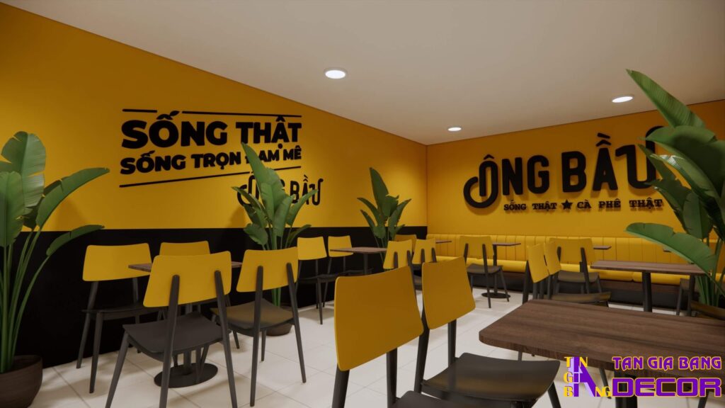Thiết kế quán cafe tại Bình Phước