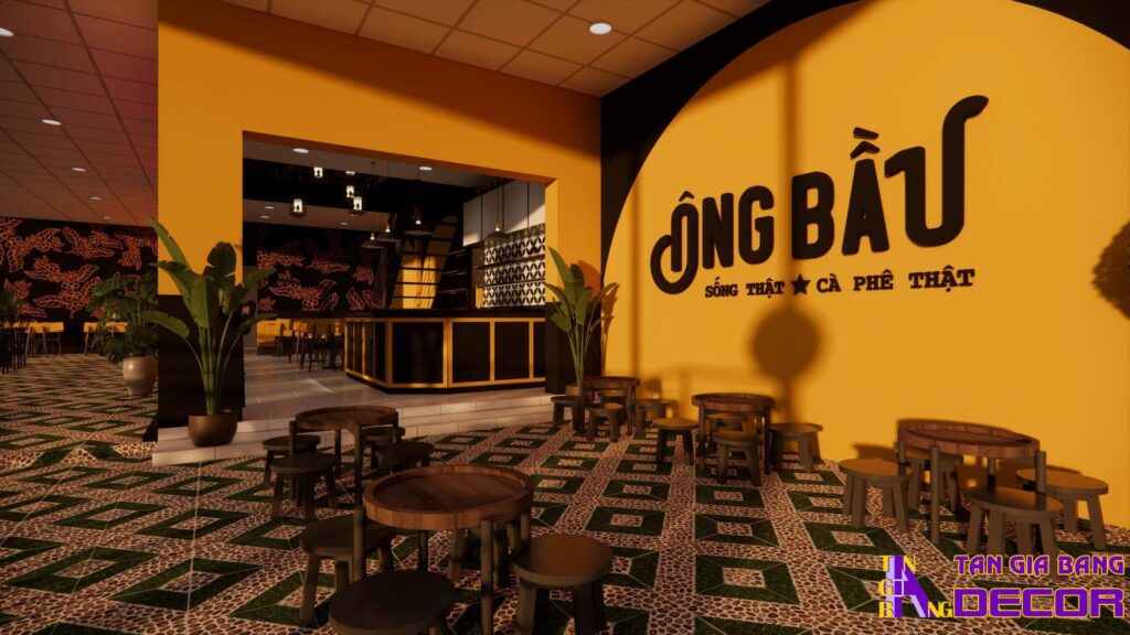 Thiết kế quán cafe tại Bình Phước
