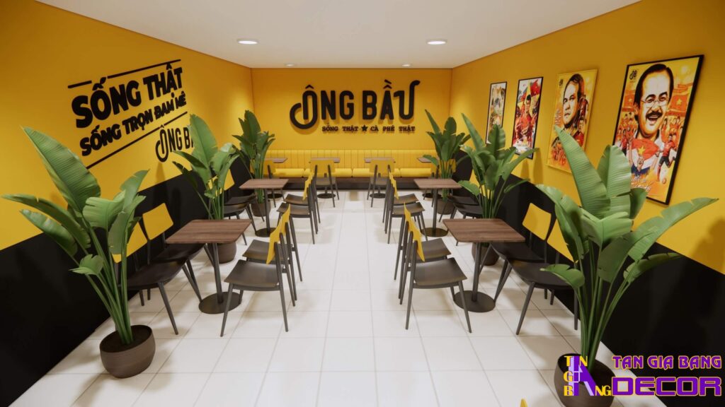 Thiết kế quán cafe Bình Phước