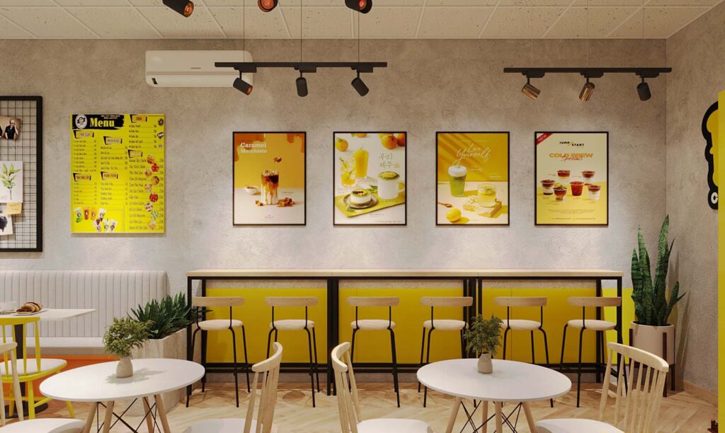 Thiết kế tiệm cafe Bình Dương