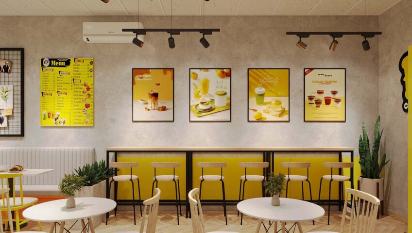 Thiết kế tiệm cafe Bình Dương