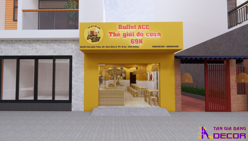 Thiết kế quán buffet ở Bình Dương
