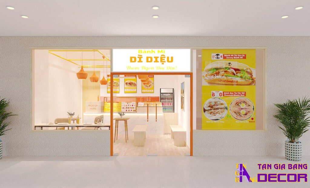 Thiết kế tiệm bánh mì Dì Diệu tại quận 7 1 Thiết kế tiệm bánh mì tại quận 7