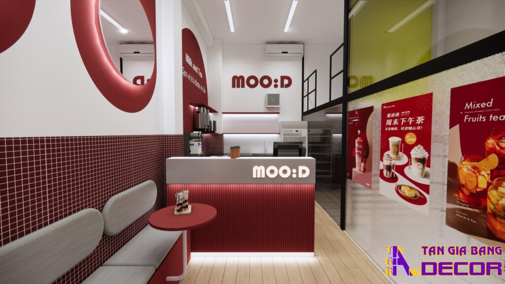 Thiết kế quán trà sữa Moo:D 4 Thiết kế quán trà sữa Moo:D tại Tan Bình