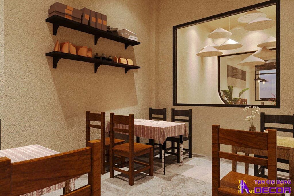 Thiết kế quán Cà phê chú Long tại quận 7 3 Thiết kế quán cafe chú Long