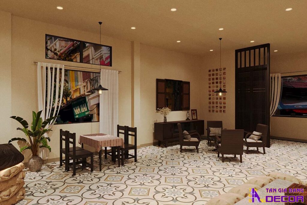 Thiết kế quán Cà phê chú Long tại quận 7 6 Thiết kế quán cafe chú Long