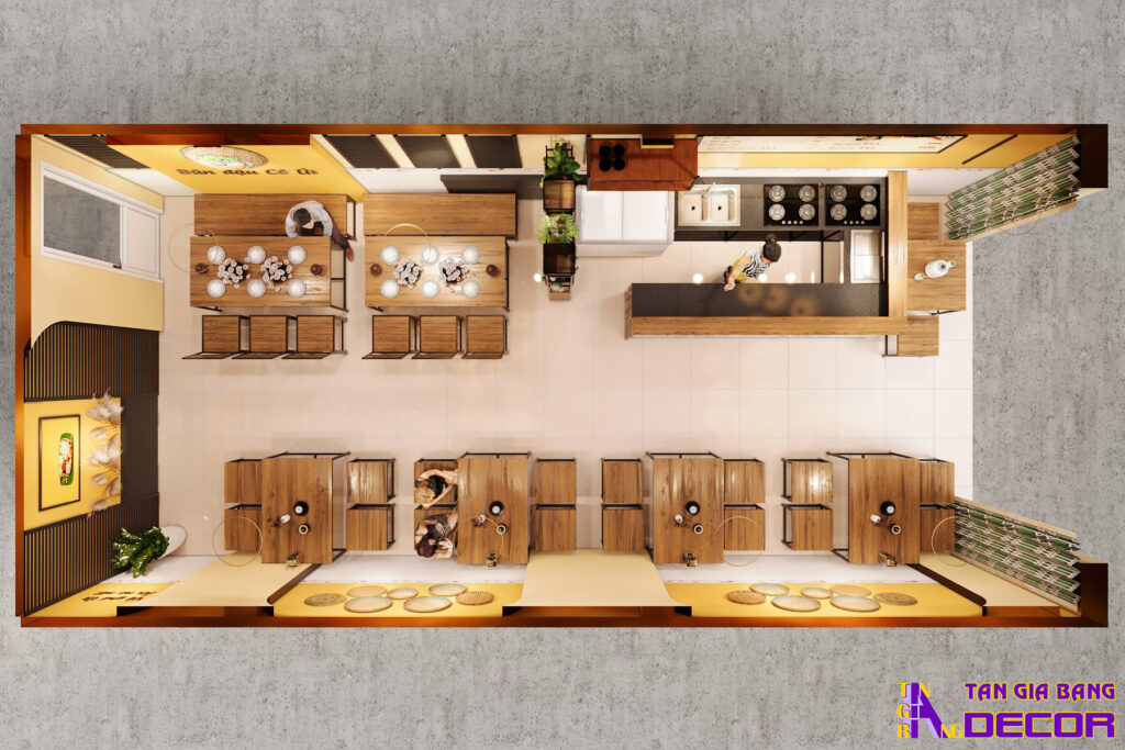 Thiết kế tiệm bún đậu tại Vĩnh Long