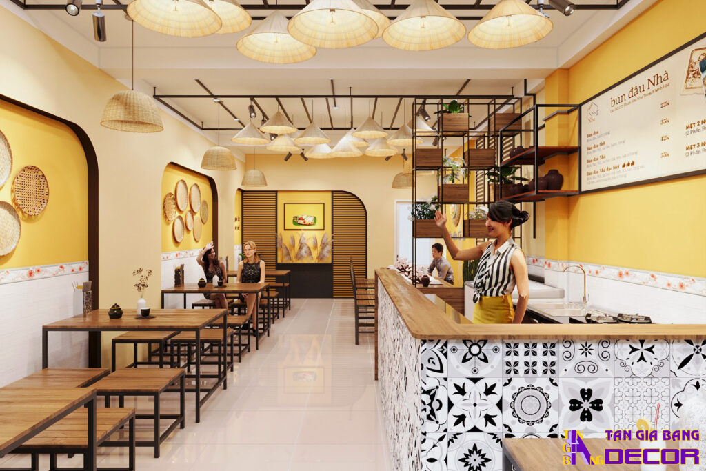 Thiết kế quán bún đậu Vĩnh Long