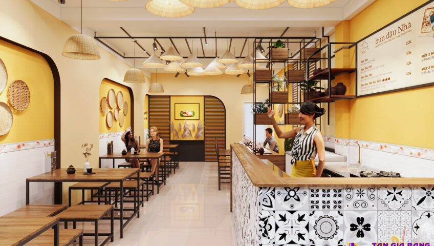 Thiết kế quán bún đậu Vĩnh Long
