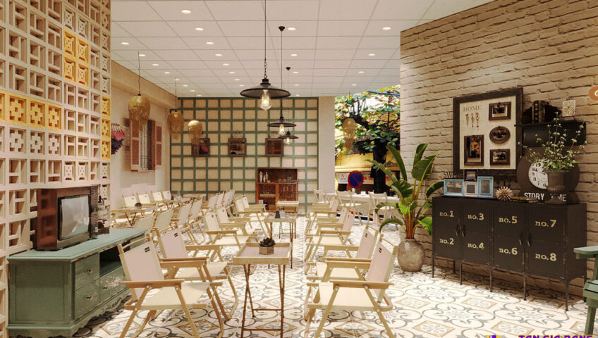 Thiết kế quán cafe Chú Long