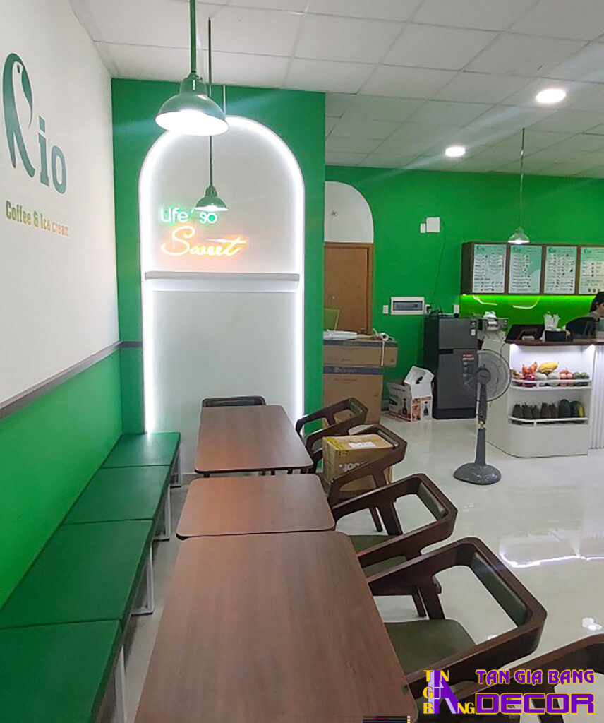Thi công quán cafe RIO tại Bình Chánh