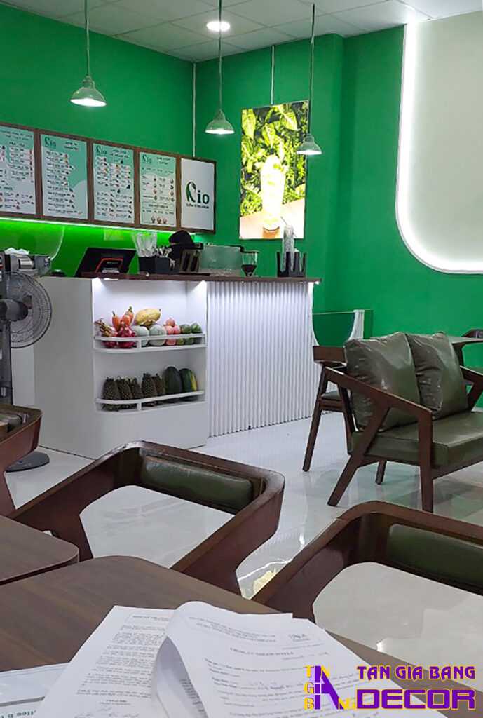 Thi công quán cafe RIO tại Bình Chánh