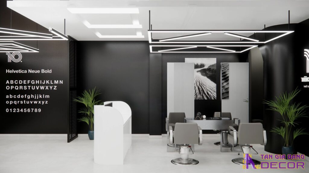 Thiết kế salon tóc hiện đại tại Bình Thạnh