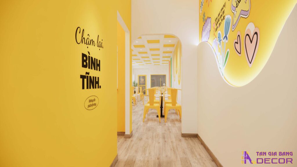Không gian ngồi tại quán cafe quận 5