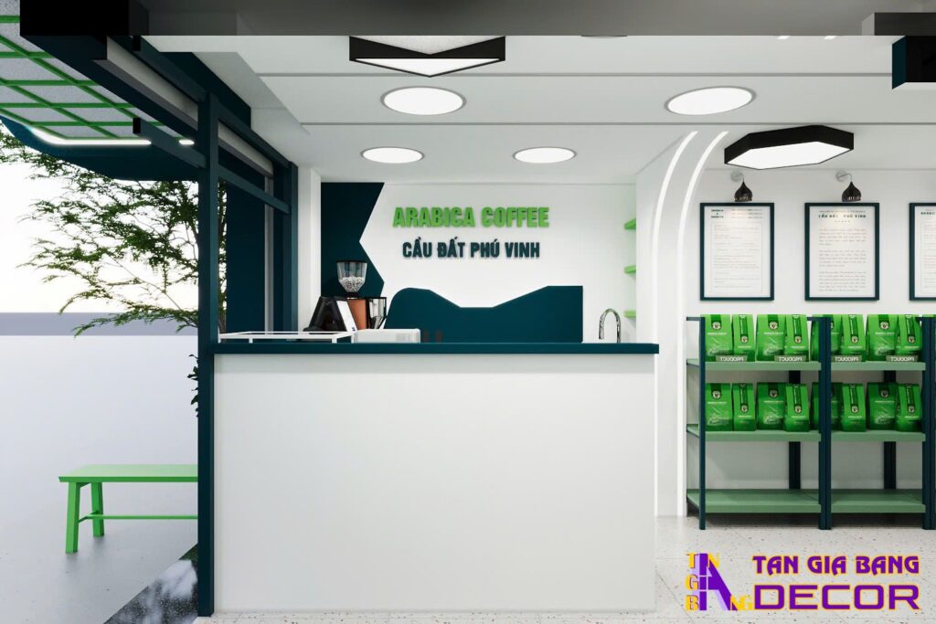 Quầy thanh toán quán cafe Cầu Đất