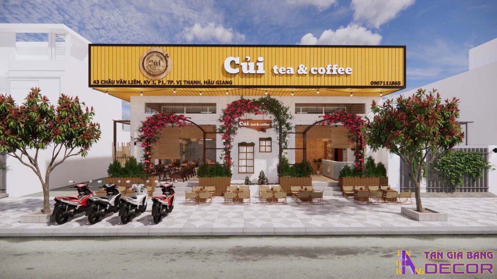 Thiết kế quán cafe - trà Củi