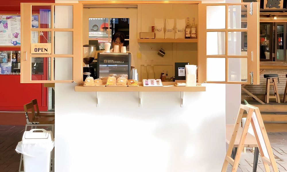 Mặt bằng quán cafe take away