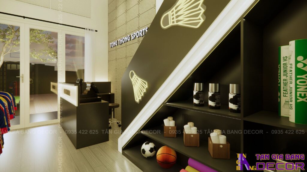 Kệ tủ shop cầu lông