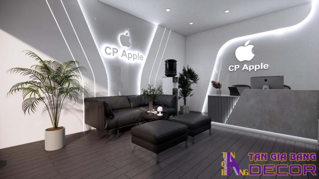Không gian bên trong cửa hàng điện thoại CP