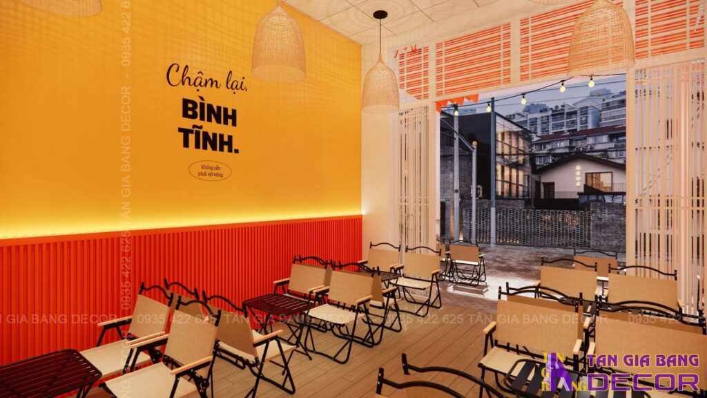 Không gian quán trà chanh Thị