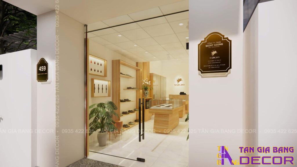 Thiết kế shop đồ da SAIGIO tại Quận 3 6 Shop đồ da SAIGIO tại quận 3