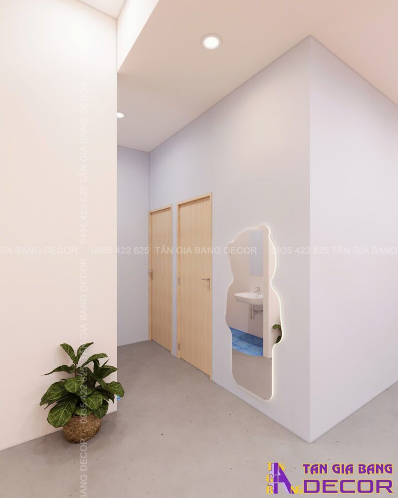 Nhà vệ sinh quán mỳ cay Mon Ơi