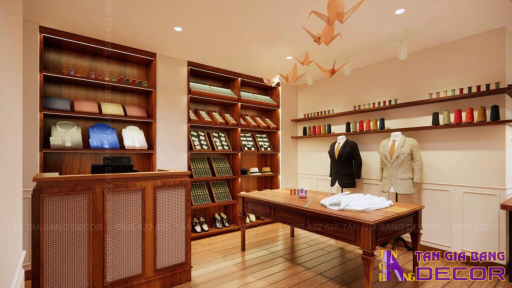 Thiết kế shop vest nam