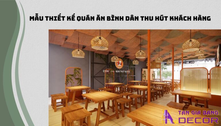 Top 10+mẫu thiết kế quán ăn bình dân thu hút khách hàng