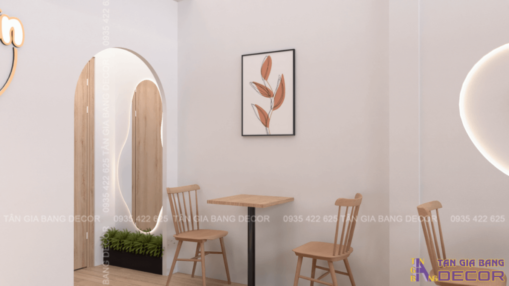 Trang trí tường cho quán trà sữa tại quận 7