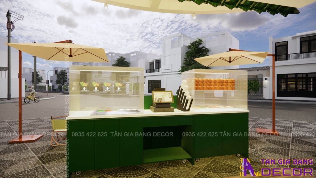 Quầy thanh toán quán trà sữa 18m2 tại Quận 5
