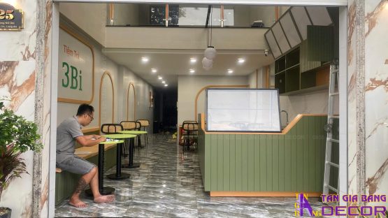 Hình ảnh thực tế quán trà sữa 3 Bi tại Tân An