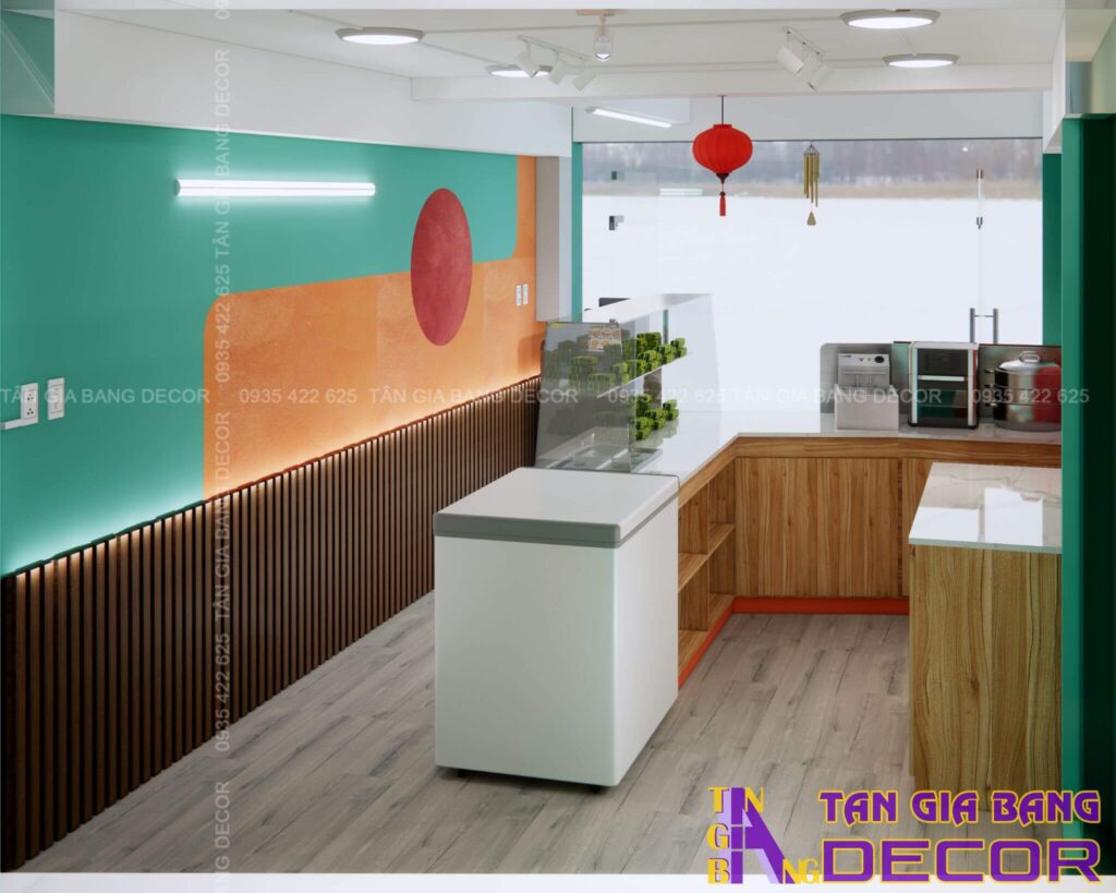 Bố trí quầy quán Giò Chả Phúc An