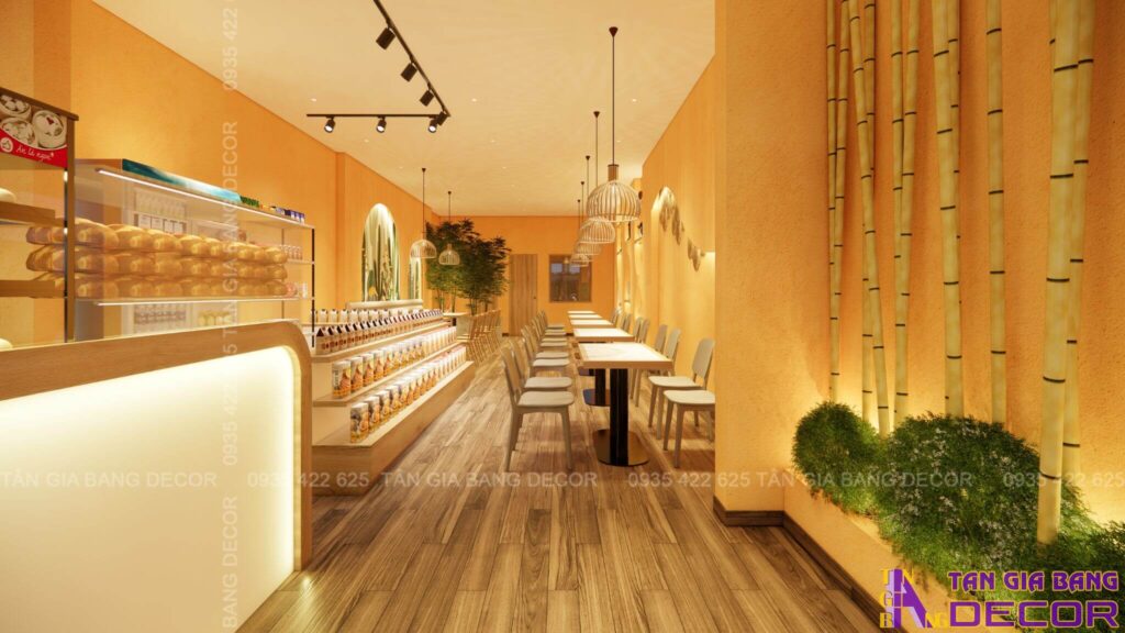 Hệ thống đèn quán cafe Linh Chi